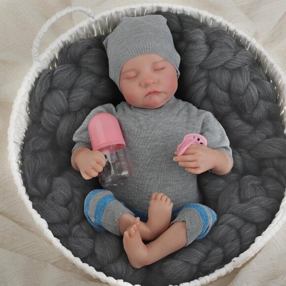 Reborn Baby Dolls 18" Realistic Bebe Doll Real Life Like Sleeping Baby Doll for - Picture 1 of 8